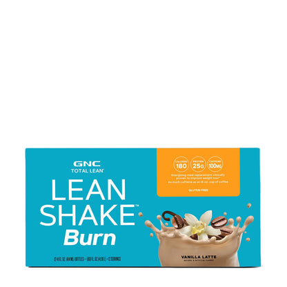 GNC Total Lean Lean Shake Burn - Vanilla Latte - 12 Bottles