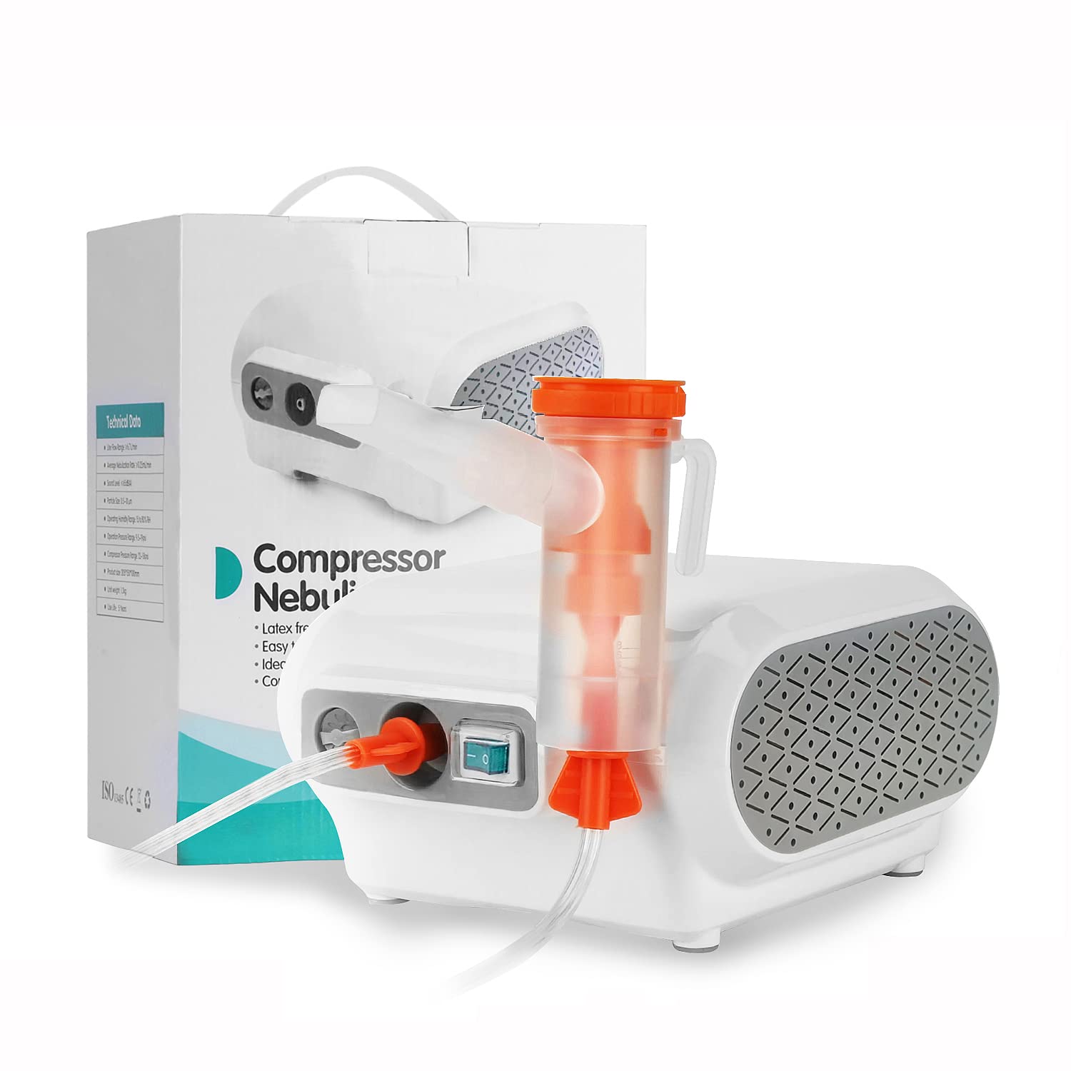 MAYLUCK Portable Compressor Nebulizer, Nebulizer Machine with 1 Set Mayluck