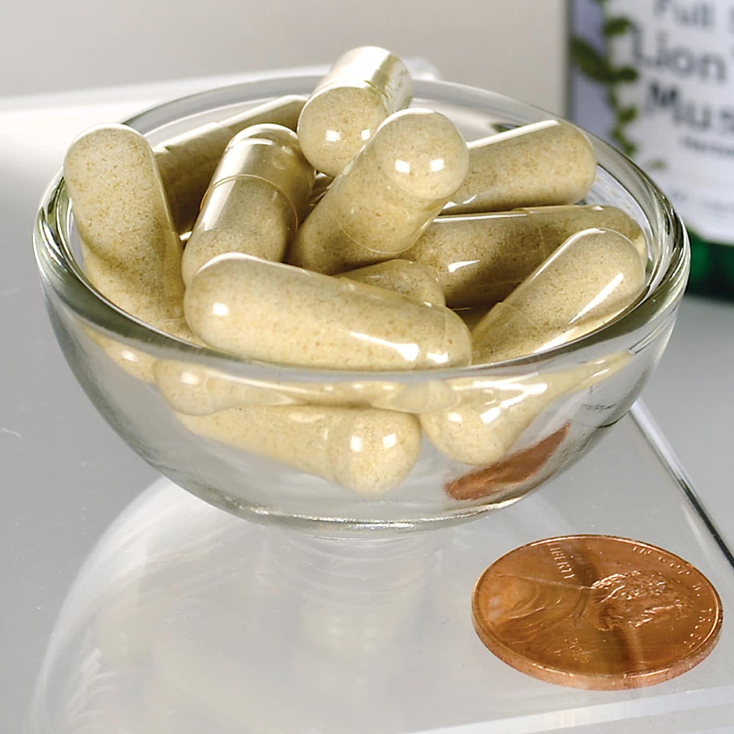 Swanson Lion's Mane Mushroom Capsules - 500 mg Each, 60 Capsules -