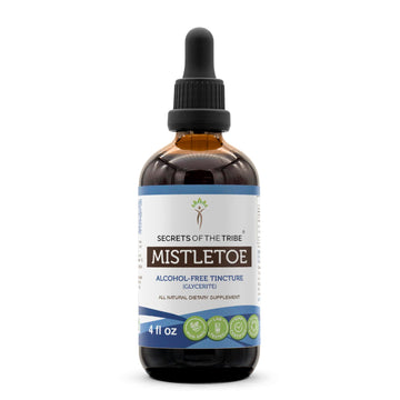 Secrets of the Tribe Mistletoe Tincture Alcohol-Free Liquid Extract, Mistletoe