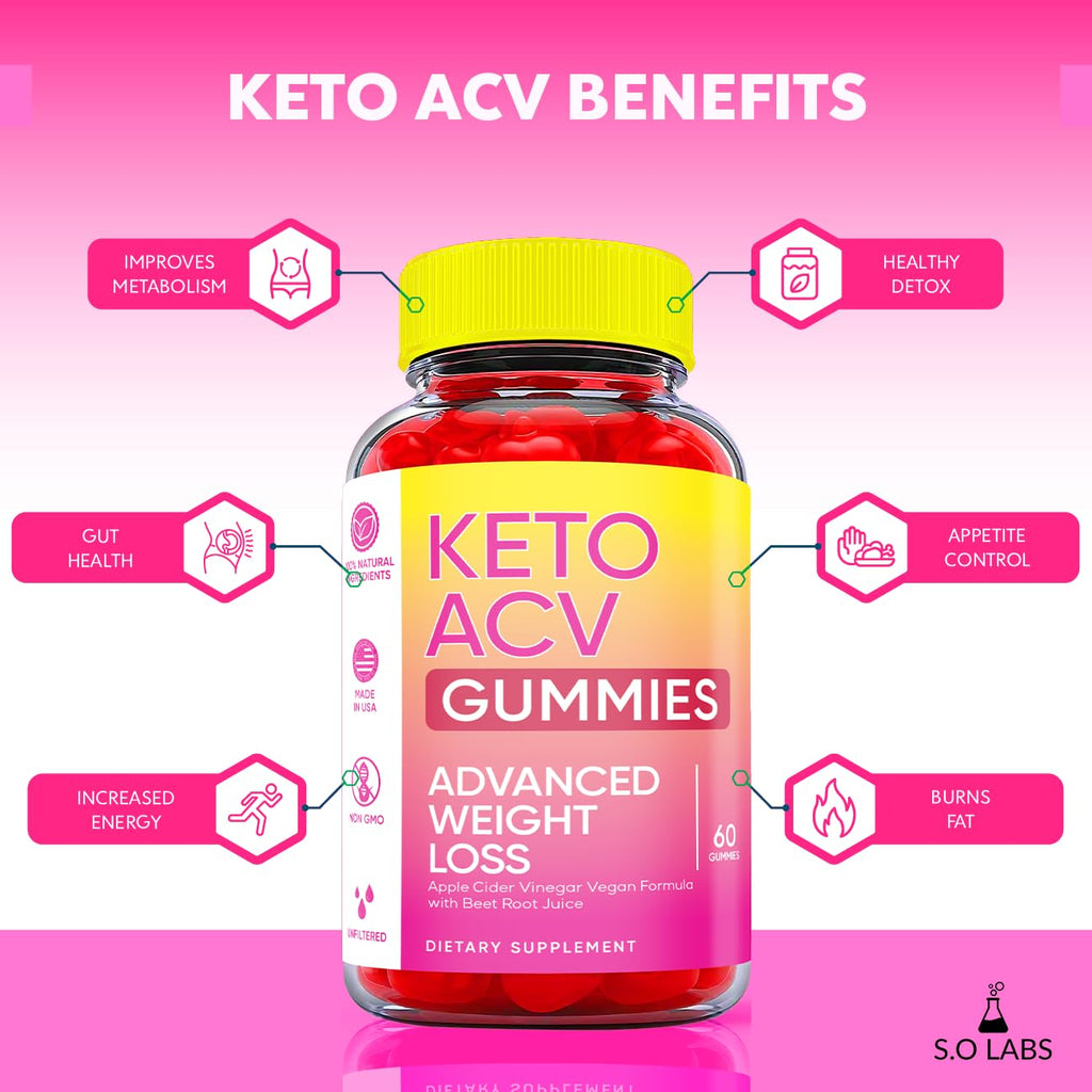 Keto ACV Gummies Advanced Weight Loss, ACV Supplement Work Fast Women Plus Men (2 Pack)
