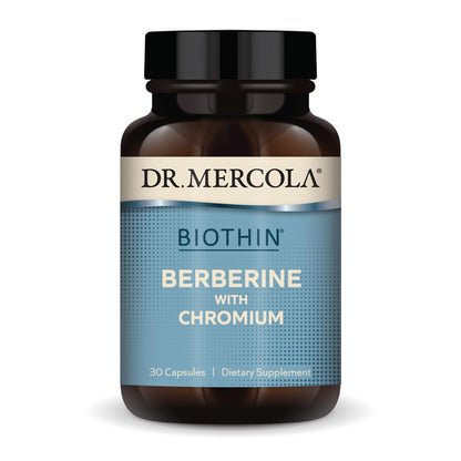 Dr. Mercola Biothin Berberine with Chromium, 30 Servings (30 Capsules), Dietary Supplement