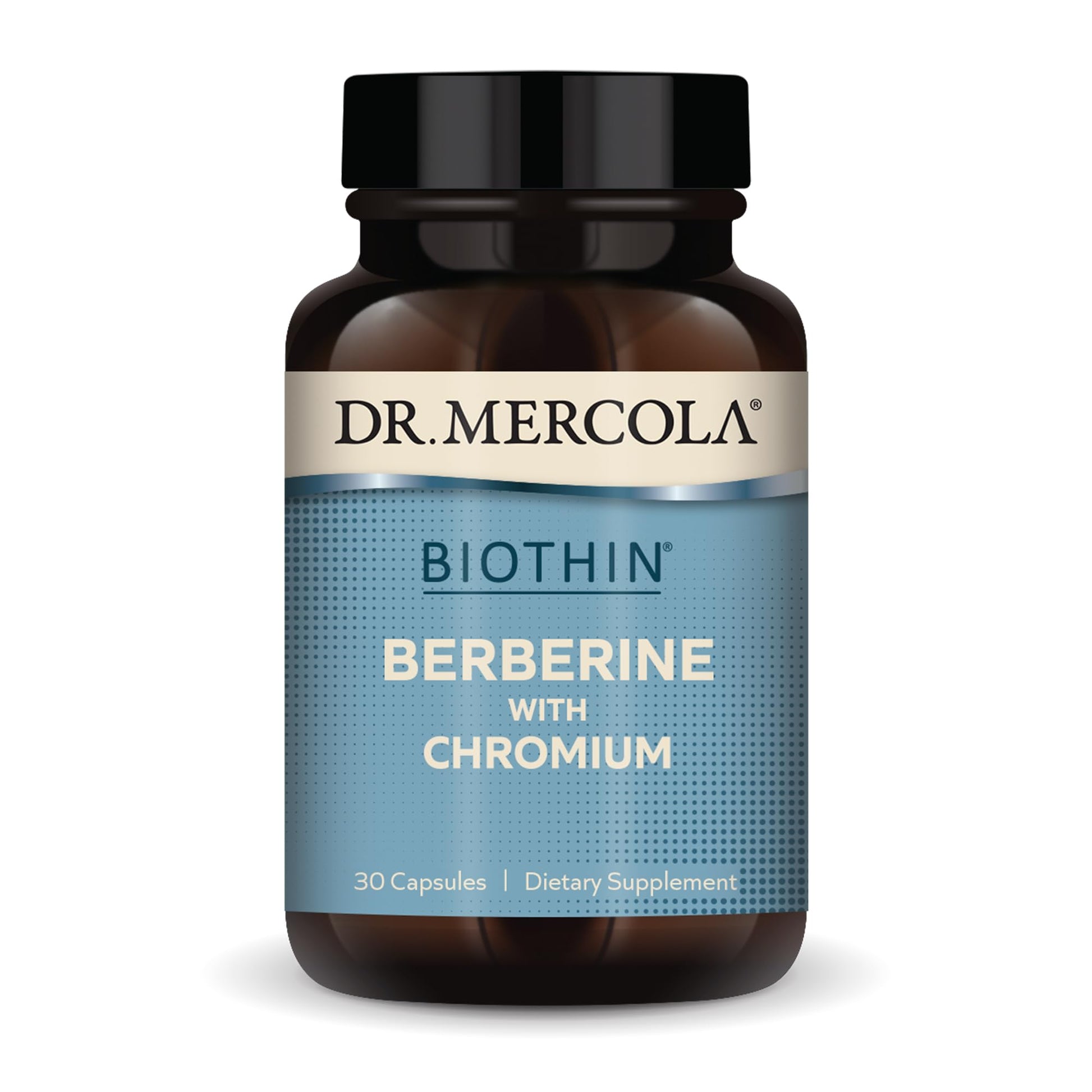 Dr. Mercola Biothin Berberine with Chromium, 30 Servings (30 Capsules), Dietary Supplement