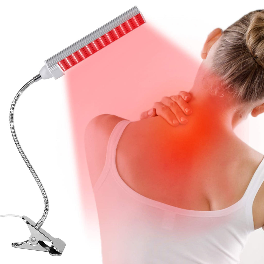 MAINENG Infrared & Red Light Therapy Lamp with Timer, 660nm & 850nm LED - M7685