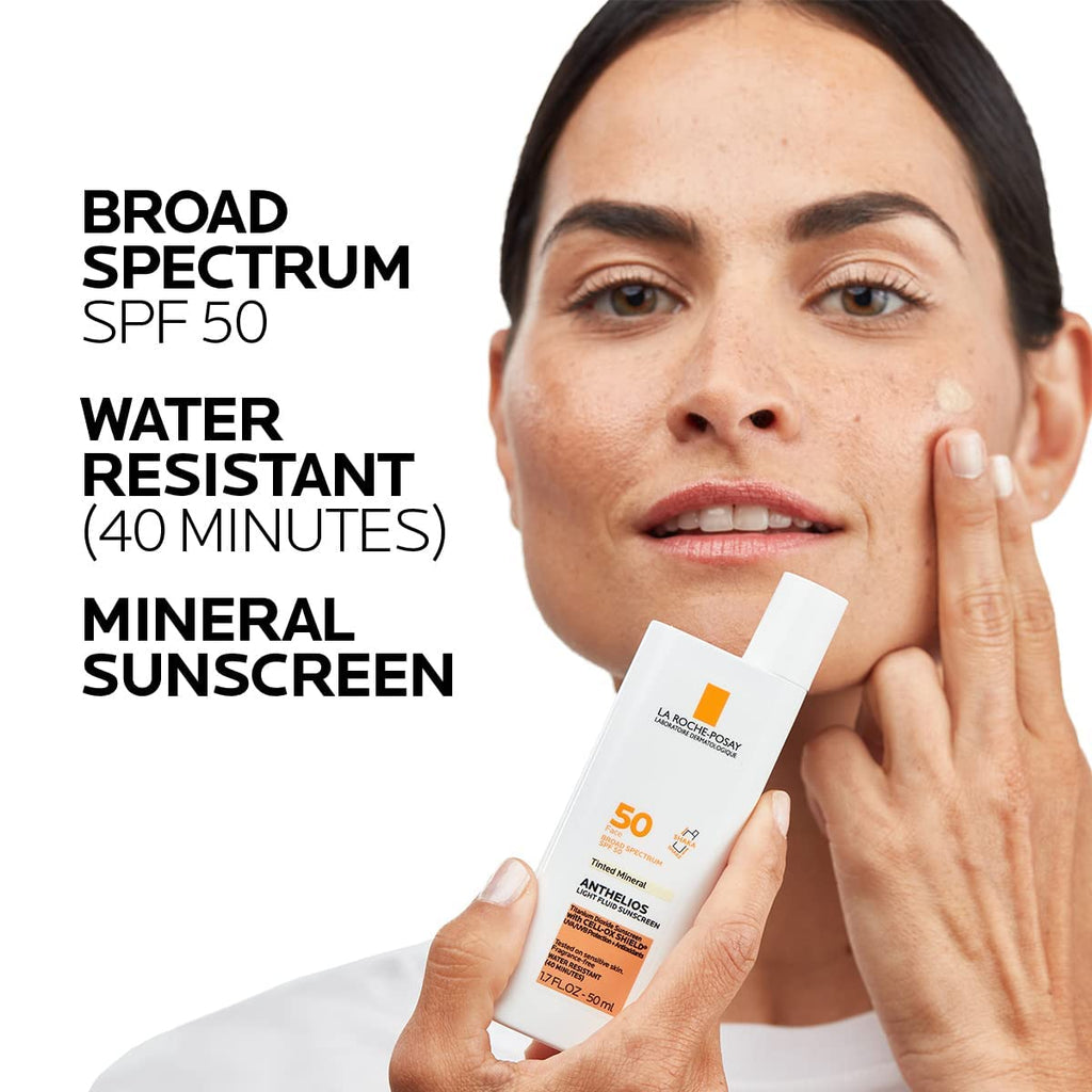 La Roche-Posay Anthelios Tinted Sunscreen SPF 50, Ultra-Light Fluid