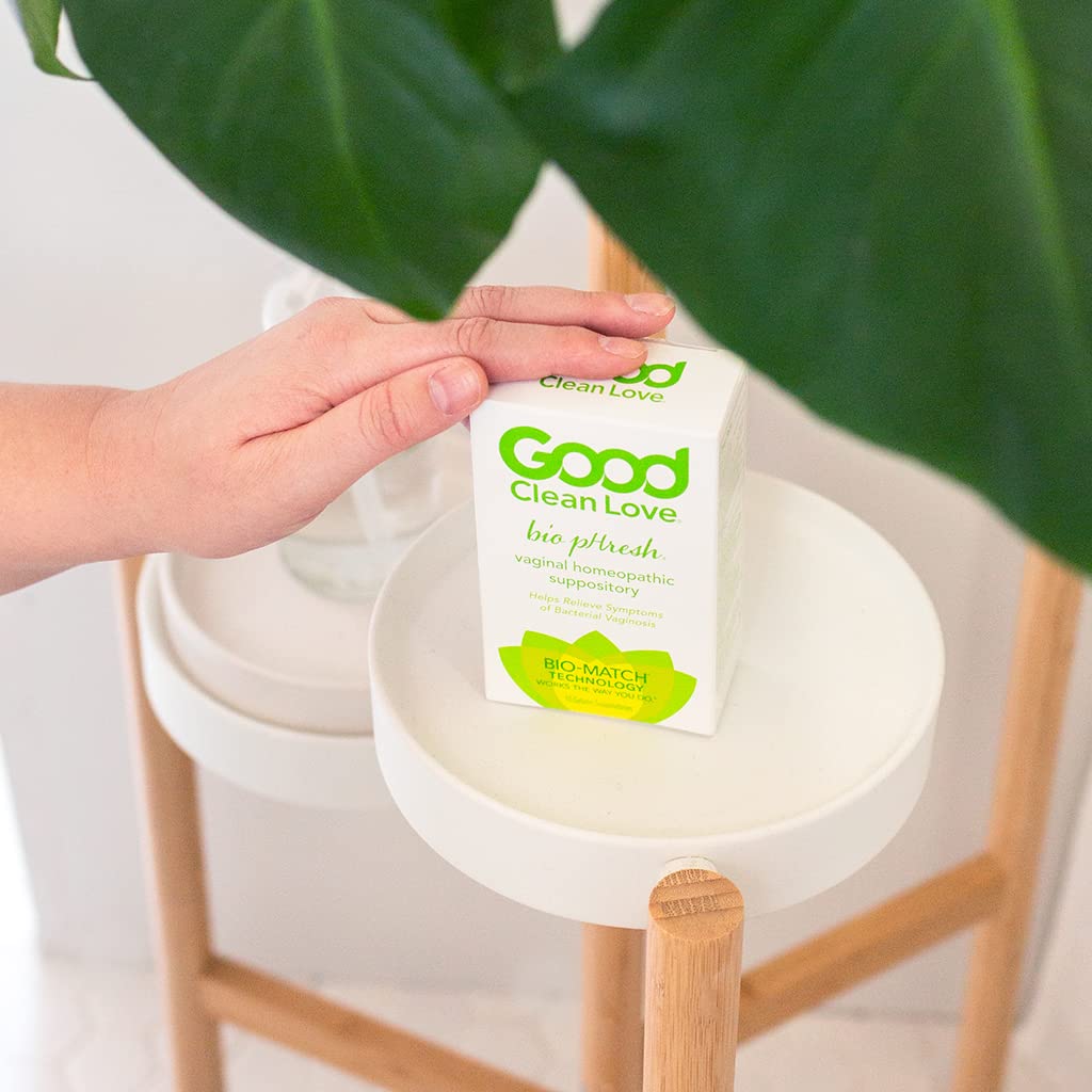 Good Clean Love BiopHresh Vaginal Homeopathic Suppository, Bacterial Vaginosis Treatment for Women Good Clean Love