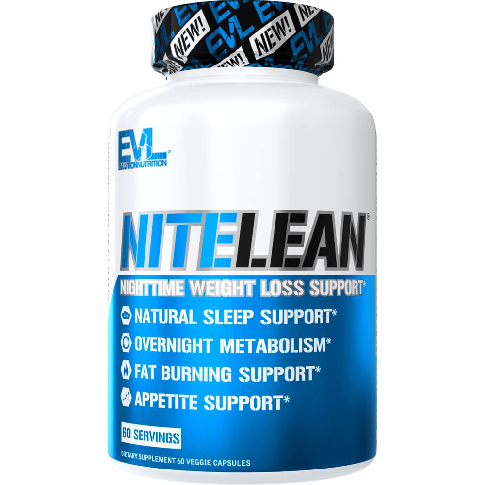 Evlution Nutrition Night Time Fat Burner Support - Overnight Sleep and Weight Loss Support