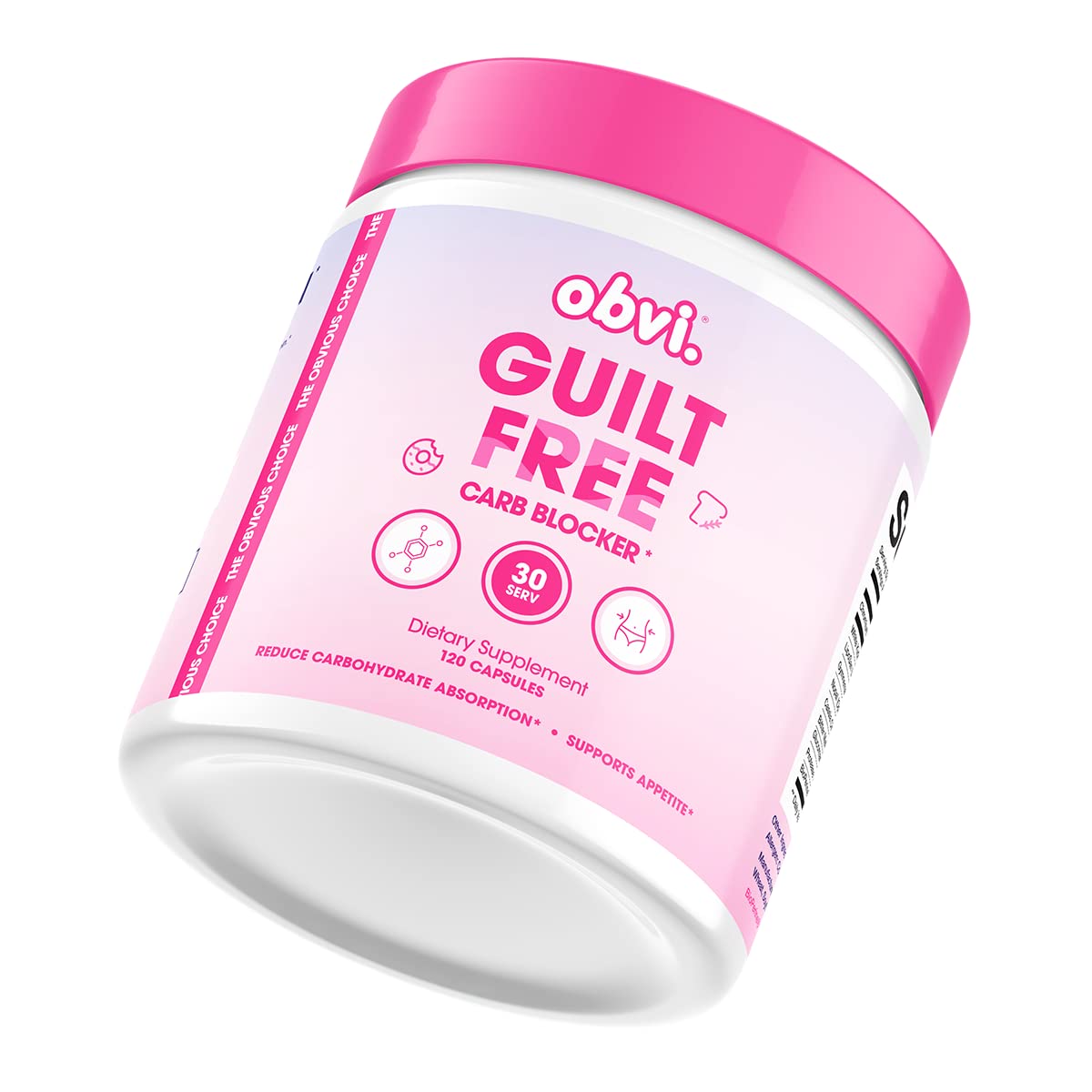 Obvi Guilt Free Carb Blocker, Block Carb Absorption, Support Weight Loss, Healthier Nails 