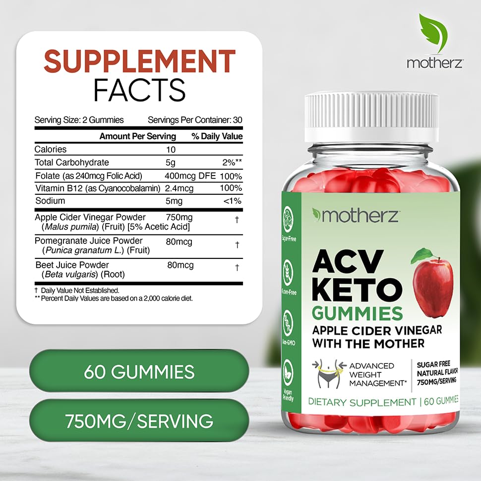 Keto ACV Gummies Advanced Weight Loss - Sugar Free ACV Keto Gummies for Weight Loss Motherz