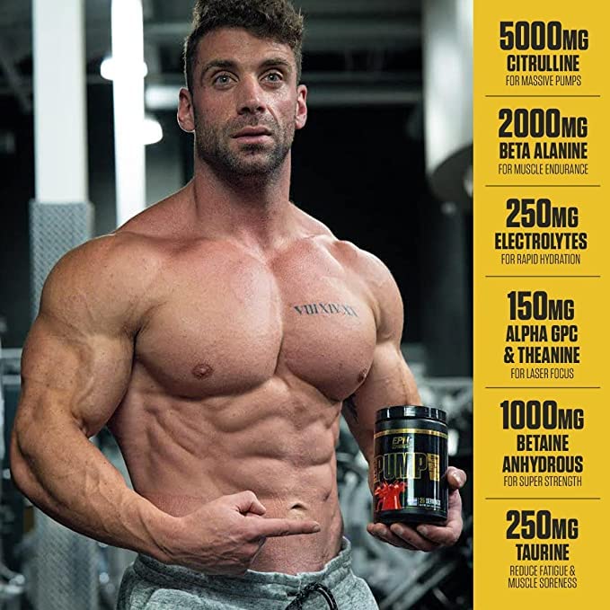 HydraPump | #1 New Stim Free Pre Workout Powder w/ Nitric Oxide Booster, Electrolytes