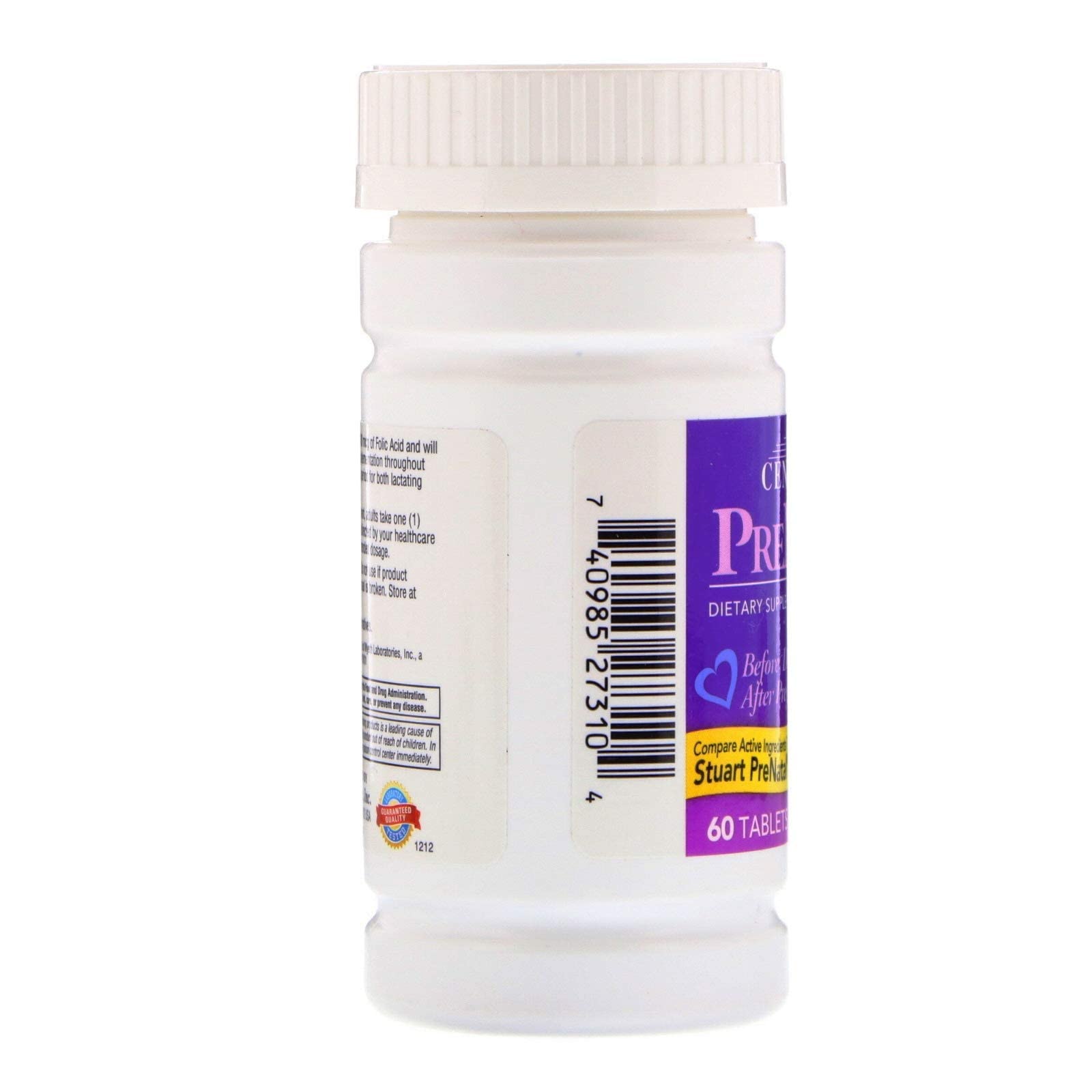 21st Century Vitamins PreNatal Multivitamin Tabs, 60 ct 21st Century