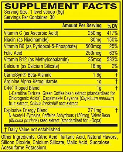Cellucor C4 Ripped Pre Workout Powder + Fat Burner, Cherry Limeade, 30 Servings + Scivation Xtend Ripped BCAA Powder, Blueberry Lemonade, 30 Servings