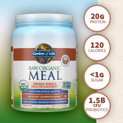 Garden of Life Meal Replacement Vanilla Chai Powder, 14 Servings