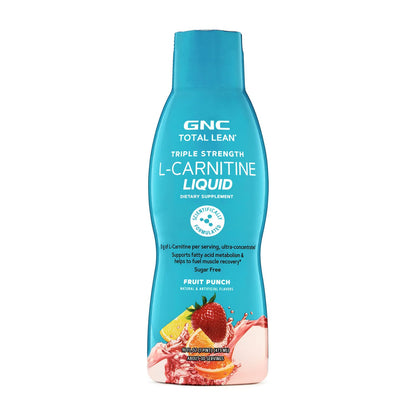GNC Total Lean Triple Strength L-Carnitine Liquid | Supports Fatty Acid Metabolism 