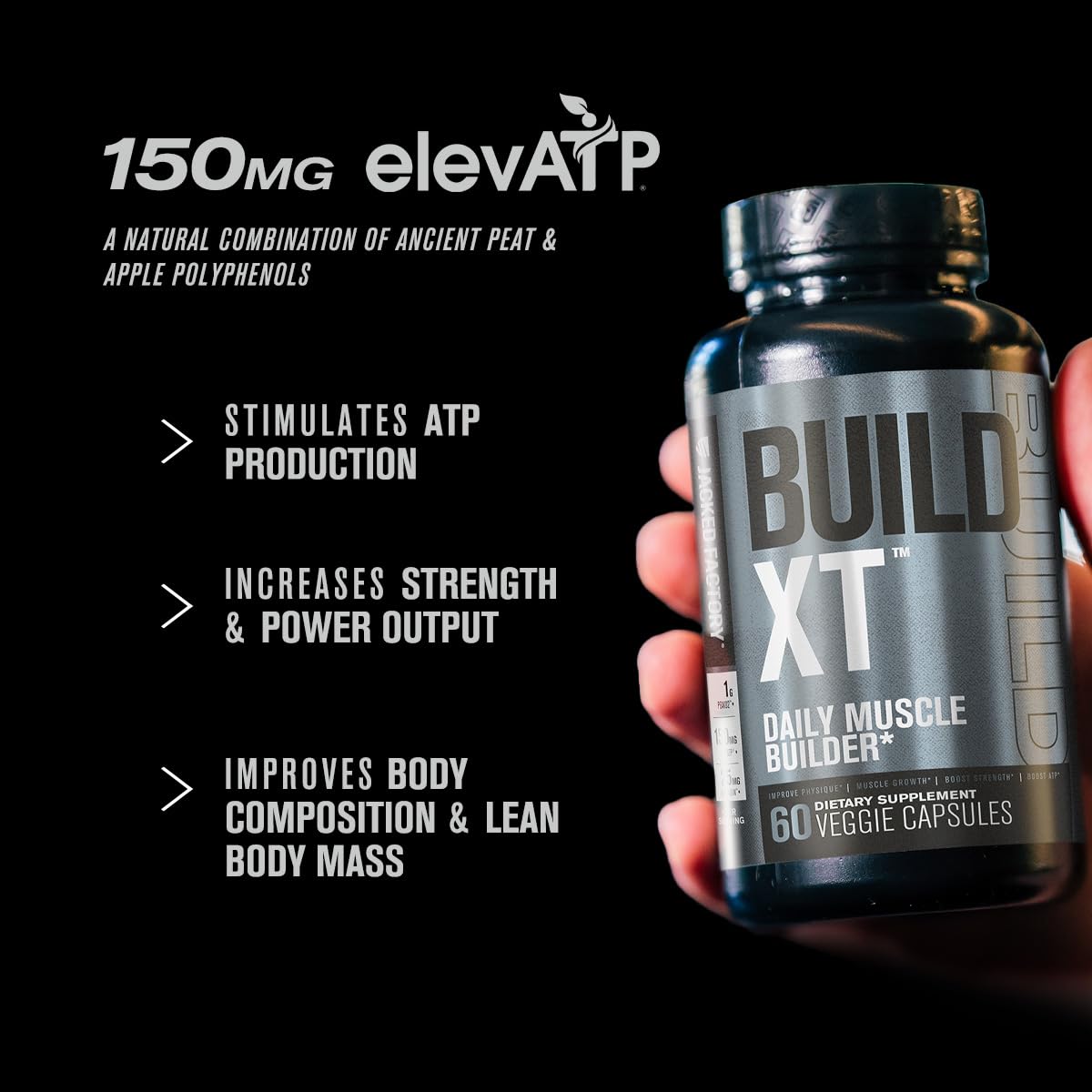 Jacked Factory AM & PM Muscle Building Stack - N.O. XT, Build XT, & Build PM