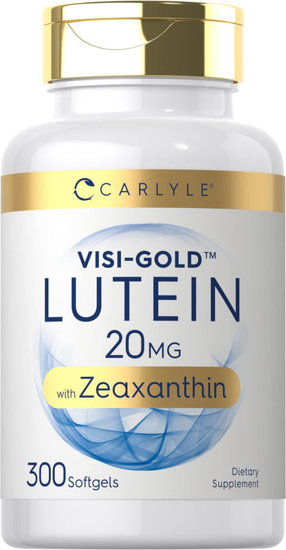 Carlyle Lutein and Zeaxanthin 20mg | 300 Softgels | Eye Health Vitamins