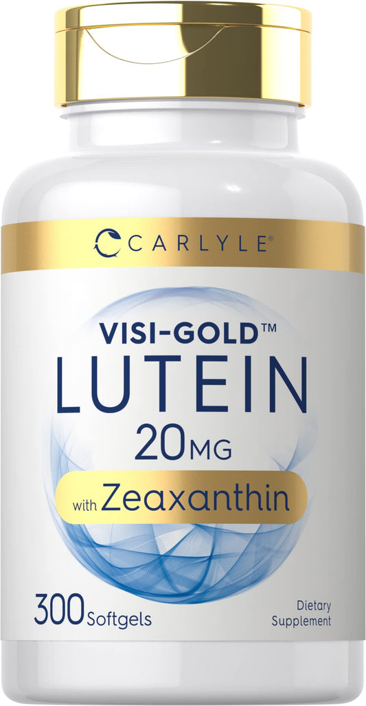Carlyle Lutein and Zeaxanthin 20mg | 300 Softgels | Eye Health Vitamins
