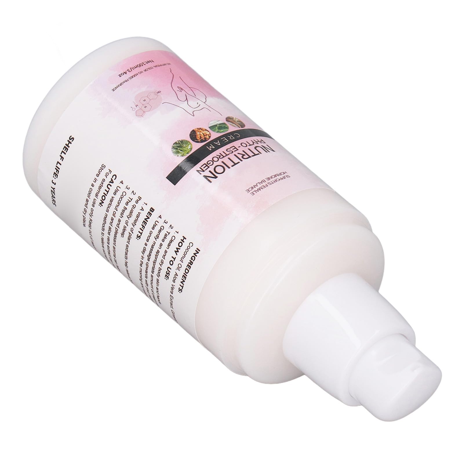 Phyto Estrogen Cream, Menopause Relief, Hormone Support, Sleep Enhancement, Ingredients, 3pcs 100ml Zetiling