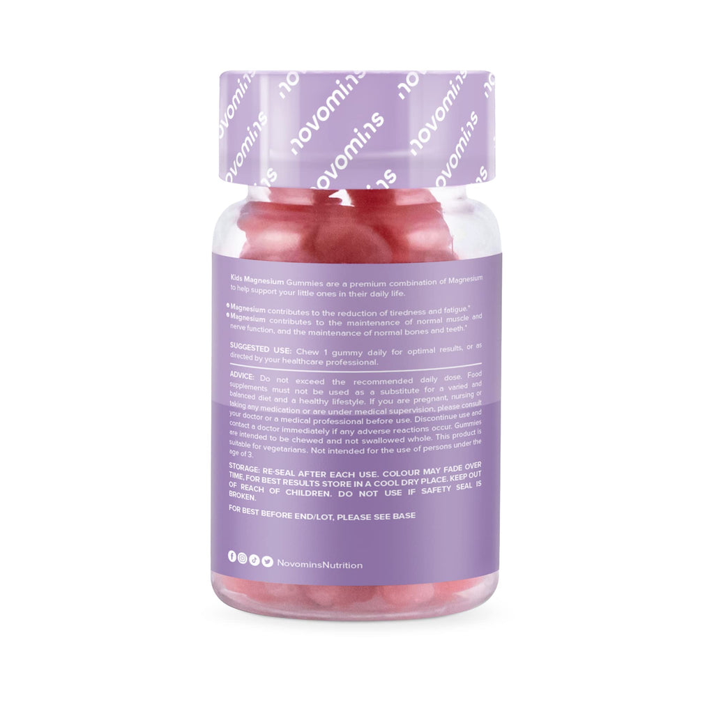 Kids Magnesium Gummies – Vegan - 1 Month Supply – Childrens Supplements – 30 Chewa