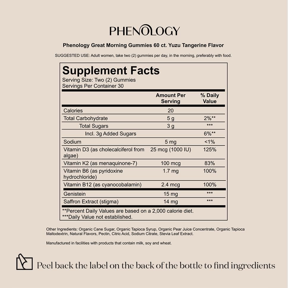 Phenology Menopause Relief Daily Duet with Melatonin 3mg – Morning & Evening Jars, 30 Day Supply Phenology