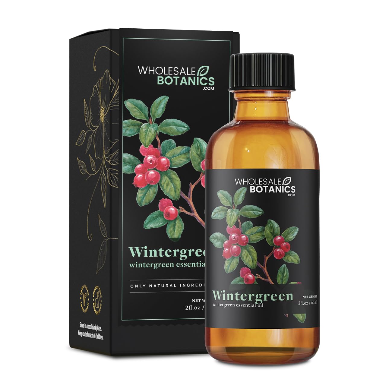 Wintergreen Essential Oil by Wholesale Botanics | Premium Grade 100% Undiluted Essential Oil Wholesale Botanics