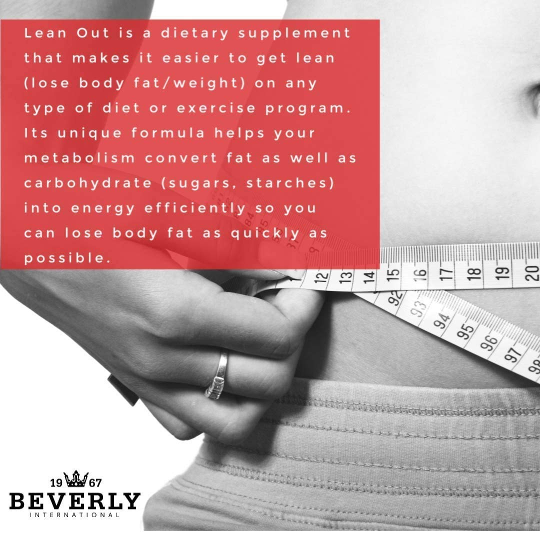 Beverly International Lean Out 120 caps. Fat Burner with Metabolic Support. Lipotropics. Beverly International