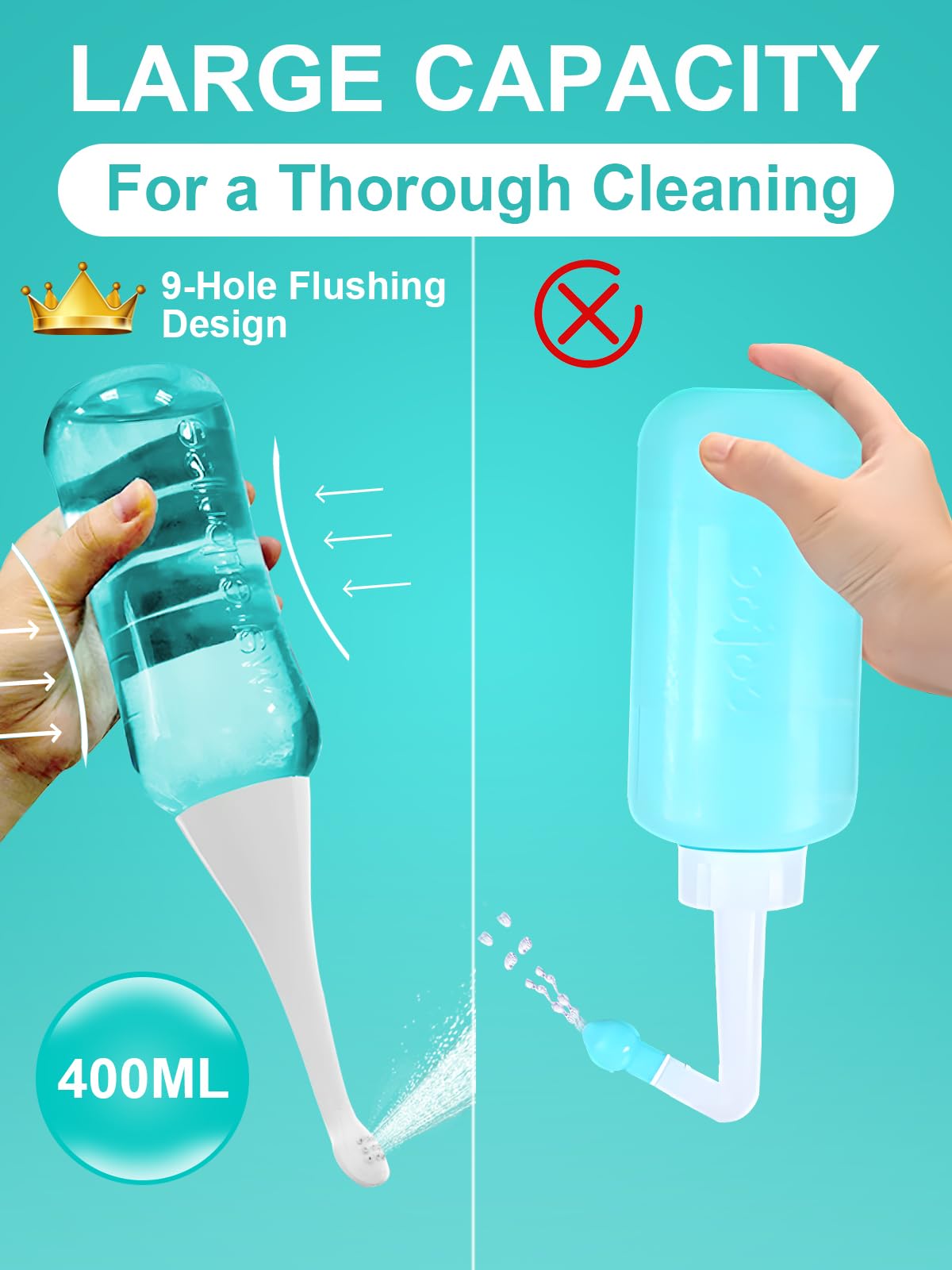 PropoDusche Peri bottle for Postpartum Care for Perineal Recovery & Cleansing ，Peri Bottle 400ml PropoDusche