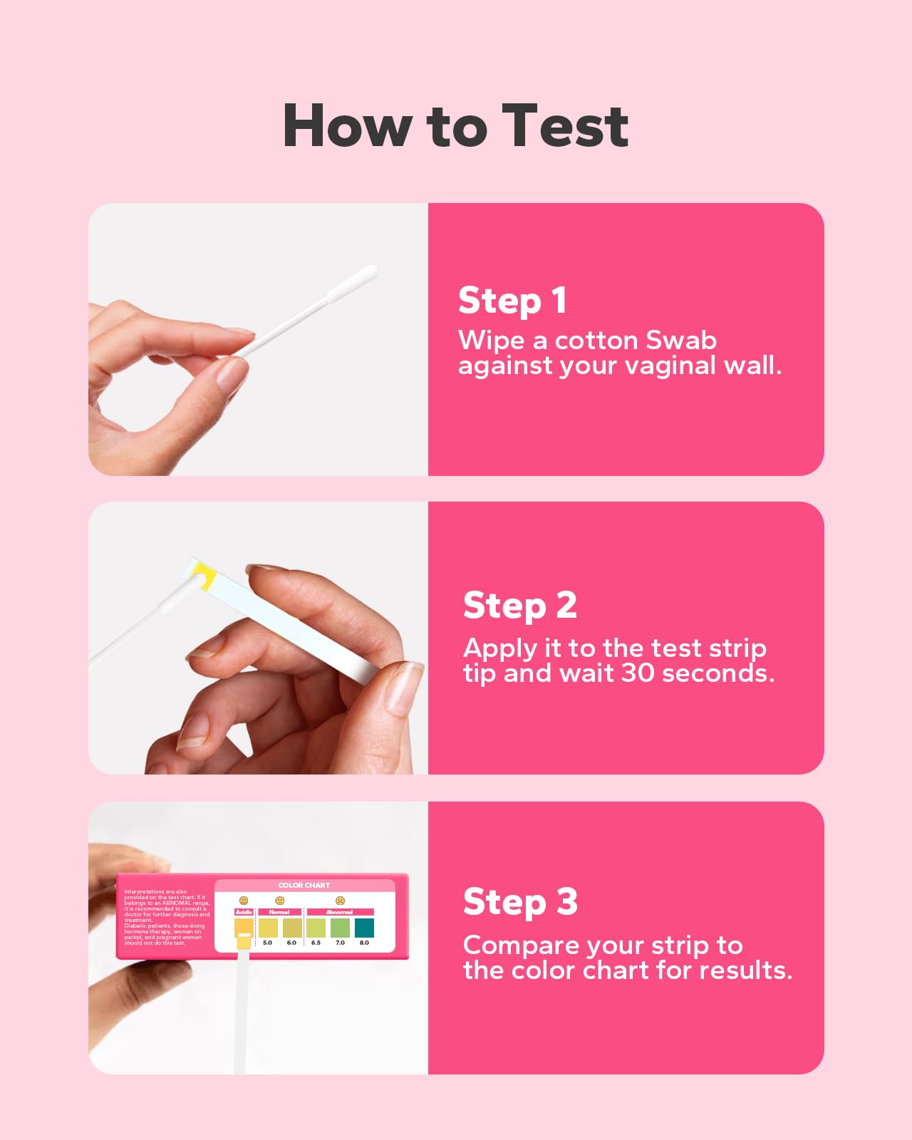 Choppie Vaginal Health pH Test Strips (50 Strips), pH Balance Test Strips for Women, Vaginal pH Test Strips Choppie