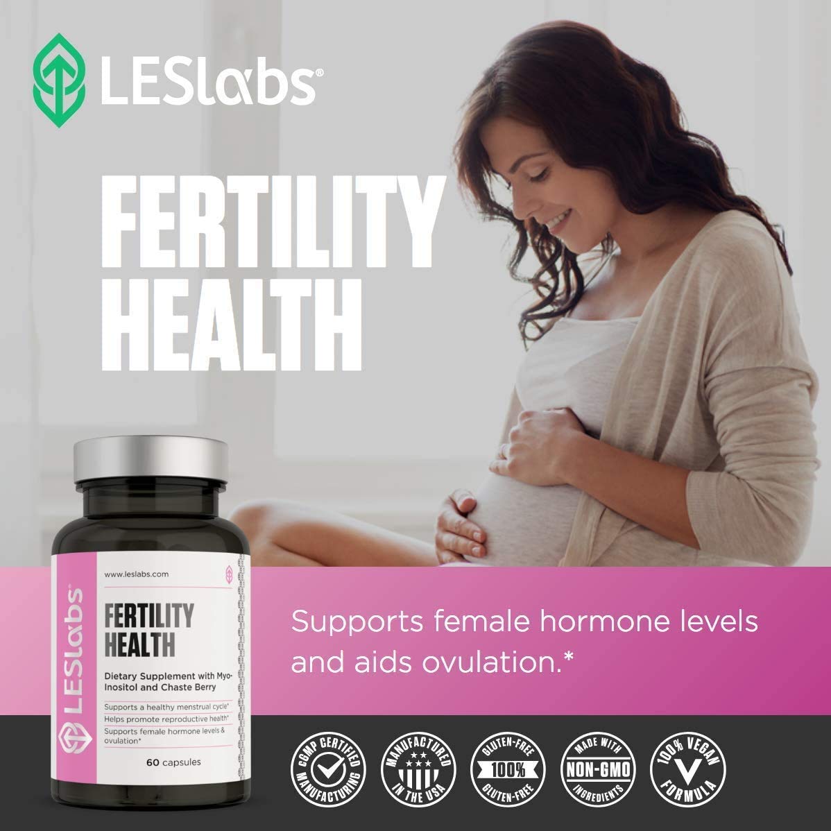 LES Labs Fertility Health – Cycle Regulation, Ovulation & Fertility Support, Hormonal Balance, Ovarian Health LES Labs