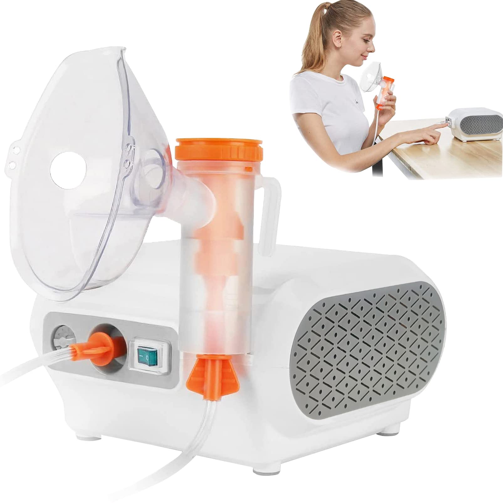 MAYLUCK Portable Compressor Nebulizer, Nebulizer Machine with 1 Set Mayluck