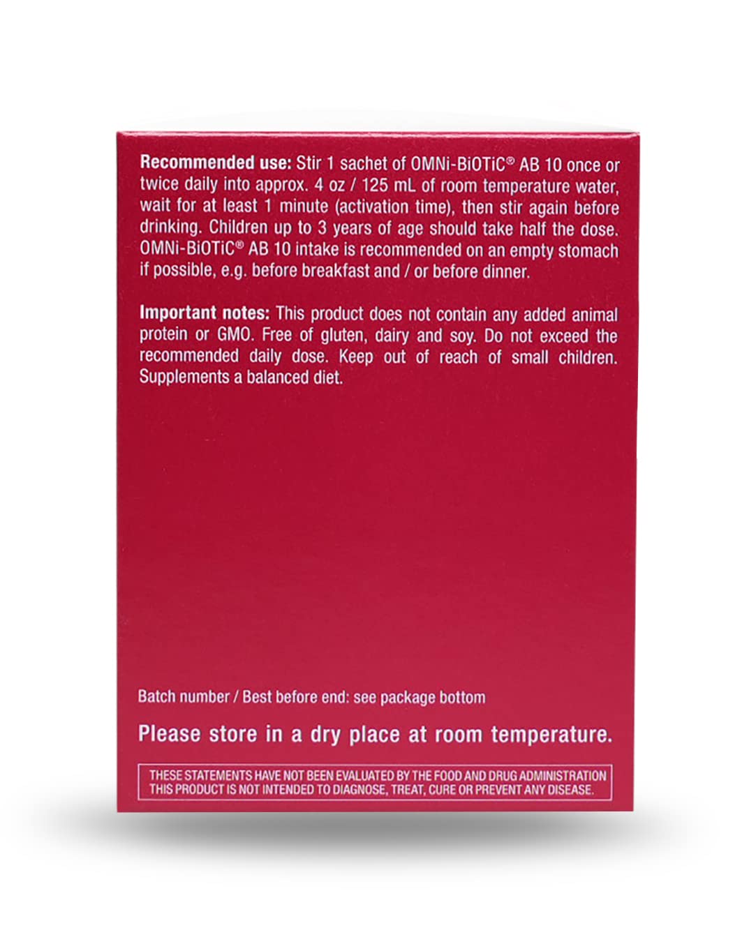 OMNi BiOTiC AB 10 - Clinically Tested Restorative Probiotic - Supports & Restores Gut Flora & Digestion OMNi BiOTiC