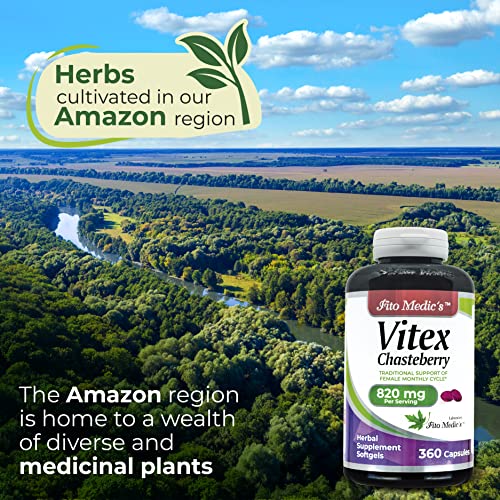 FITO MEDIC'S Lab - Vitex Supplement for Women - chasteberry- Menopause Support - 820 mg FITO MEDIC'S