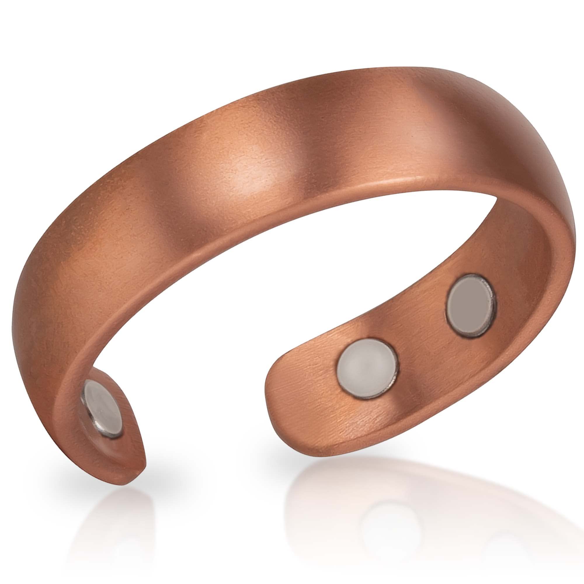 MagnetRX® Magnetic Copper Ring – Elegant Magnetic Rings – Copper Rings for Women & Men