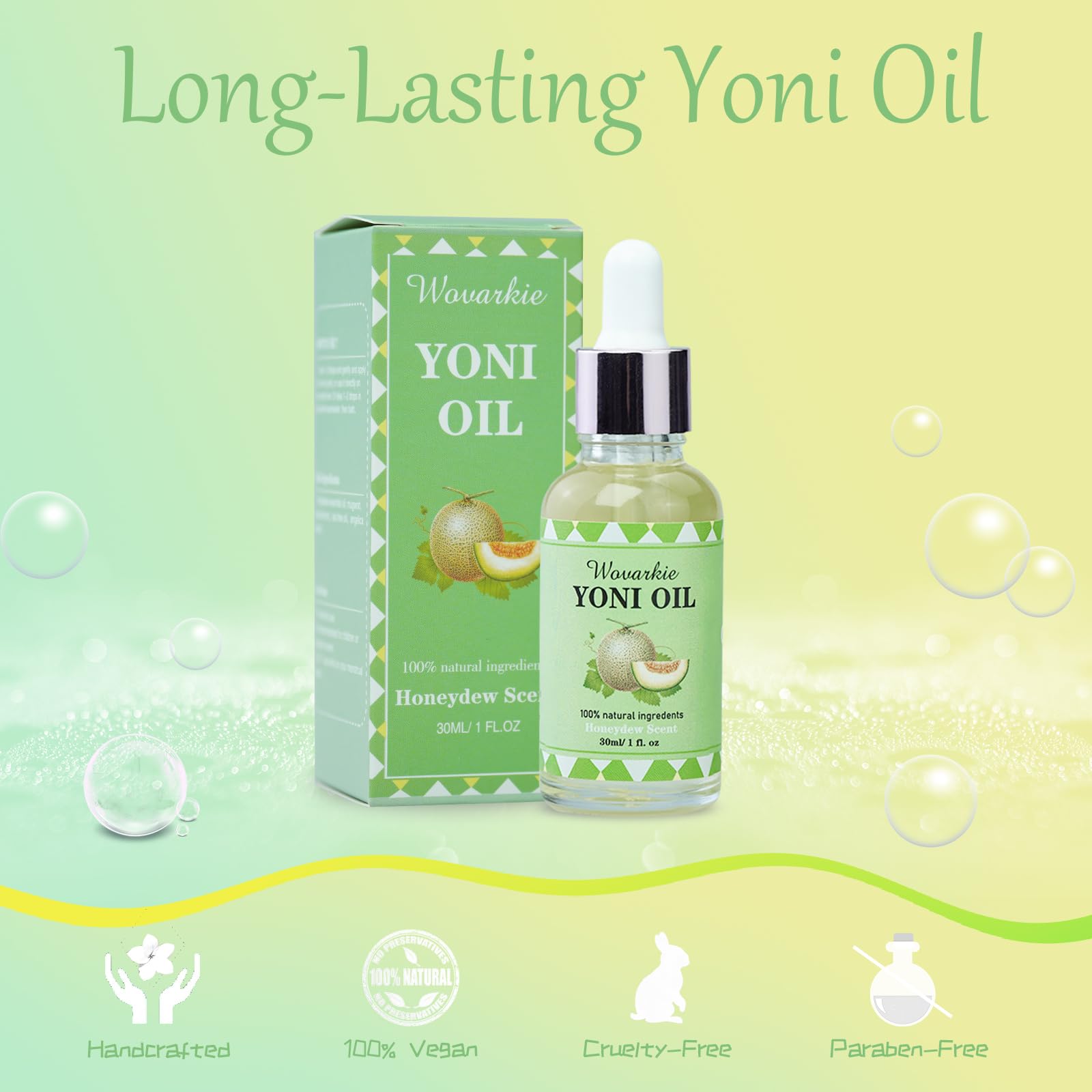 2 Packs Yoni Oil for Women, 1 fl oz/30 ml Feminine Oil Intimate Deodorant for Women, Restores Ph Wovarkie