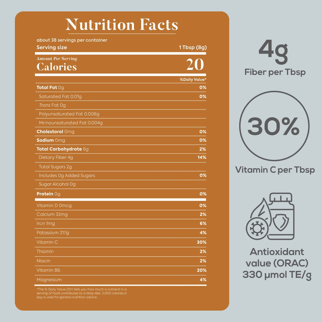 MERIN KIND Organic Baobab Powder - Prebiotic Fiber Supplement