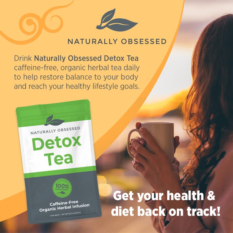 Naturally Obsessed 4 Week DRINK2SHRINK Detox Tea Formula Flat Belly System Detox Kit Naturally Obsessed