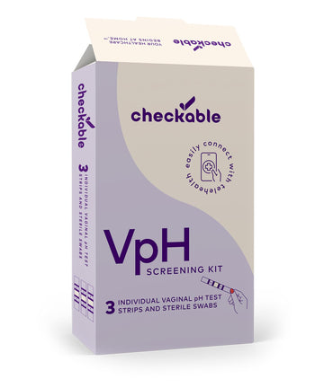 Checkable® Vaginal pH Screening Strips, Quick Results, Vaginal pH Balance Screening Strip
