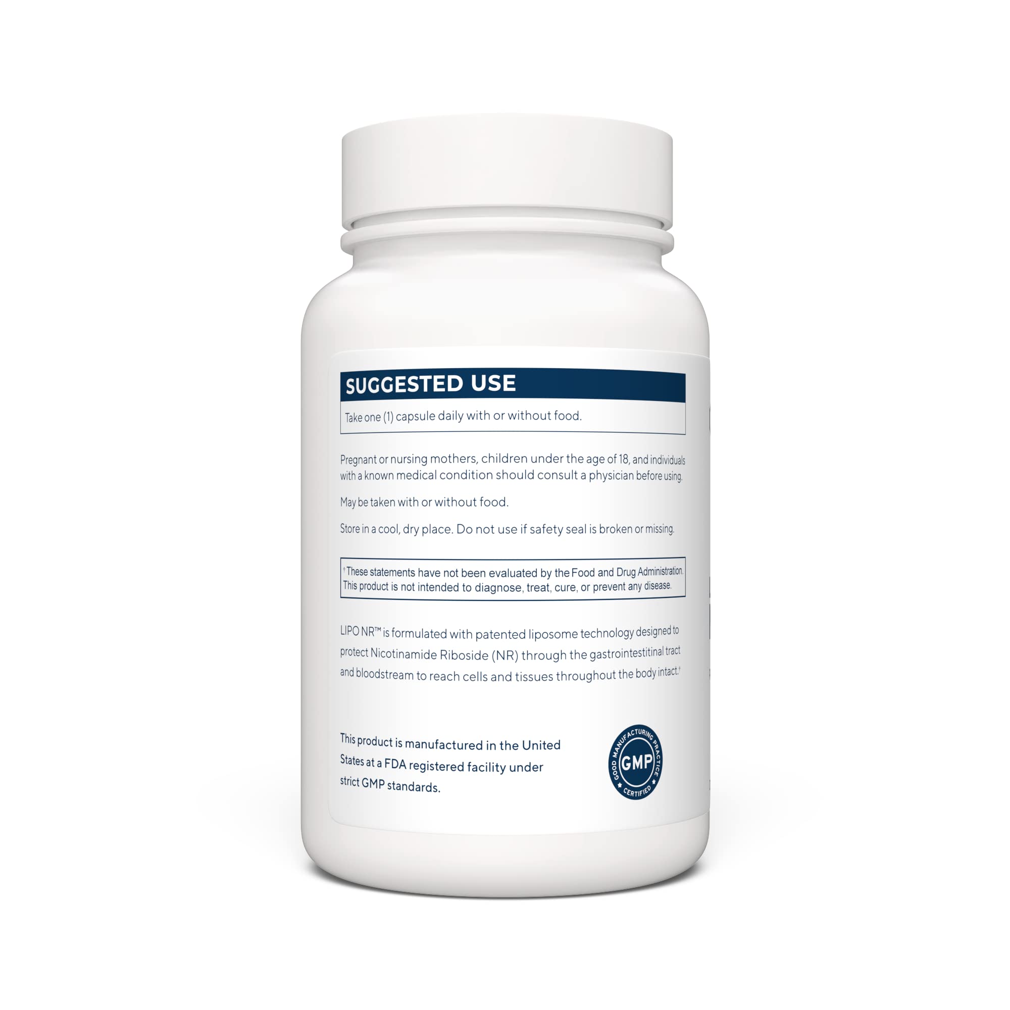 RENUE Liposomal Nicotinamide Riboside (NR) Supplement 300 mg - Bioavailable Formula RENUE BY SCIENCE