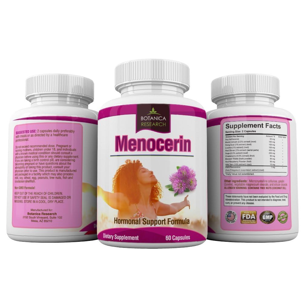 Menopause Relief Support For Hot Flashes Nights Sweats Hormonal Balance Support Supplement