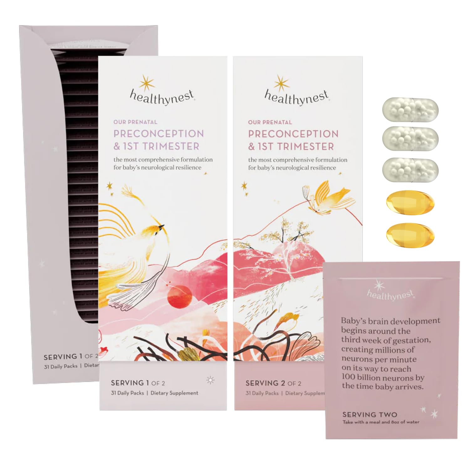 HealthyNest Preconception & 1st Trimester Prenatal Vitamin - Pregnancy