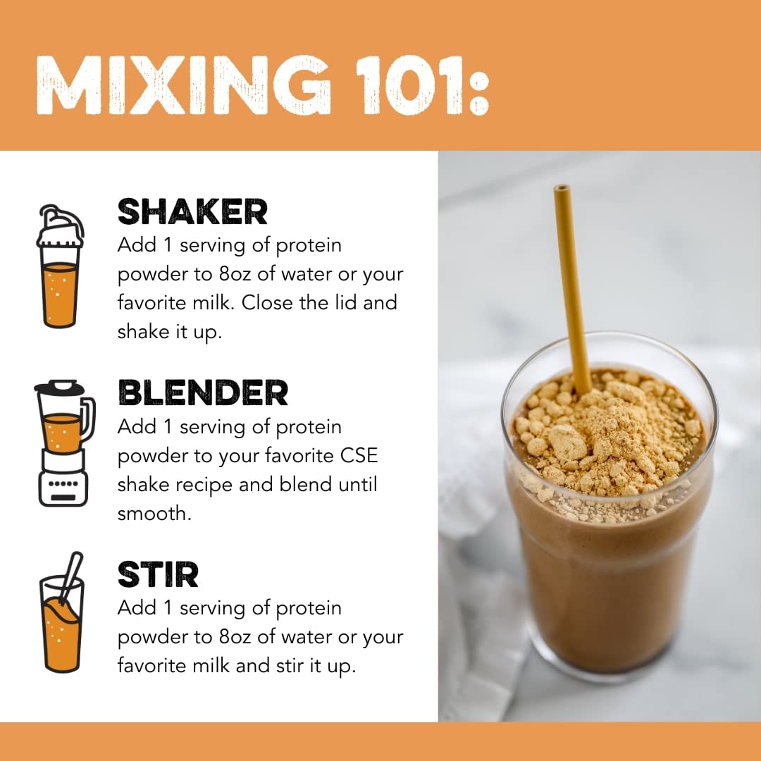 Clean Simple Eats Chocolate Peanut Butter Whey Protein Powder, Natural Sweetened Clean Simple Eats