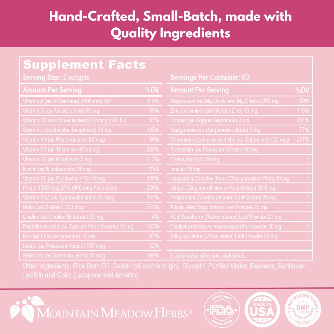 Mountain Meadow Herbs Vita-MOM - Herbal Prenatal Vitamins for Women Mountain Meadow Herbs