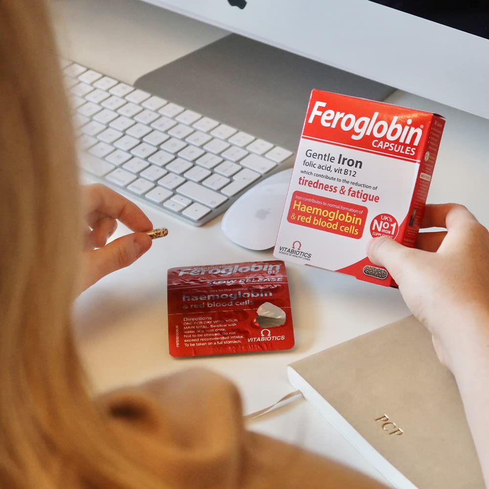 Feroglobin Iron Capsule Helps to reduce tiredness and fatigue