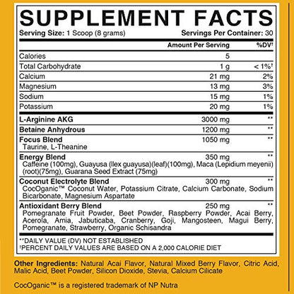 Gold BJJ PreRoll - Jiu Jitsu Pre Workout Supplement for Energy, Focus, and Endurance - Martial Arts Specific Pre-Workout Powder Formula with Natural Flavors (Acai Berry, 30 Servings)