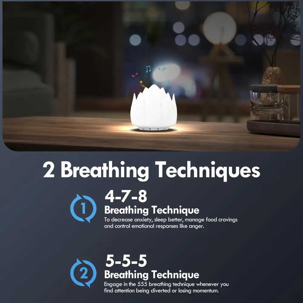 Meditation Gifts 'Breathing Lotus', NDLT Mindfulness Gifts Guided Breathing Trainer 2 Breathing NDLT