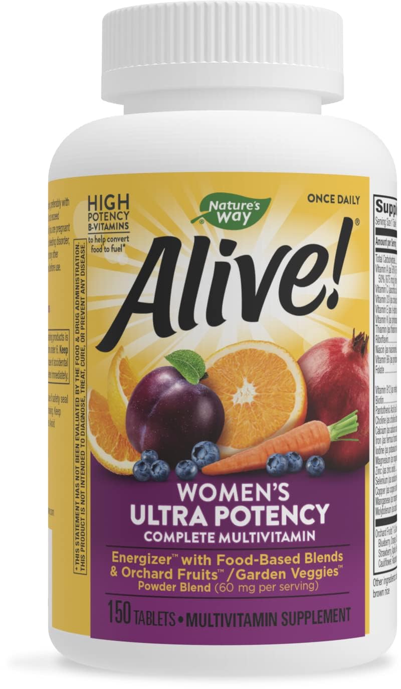 Nature's Way Alive! Women's Daily Ultra Multivitamin, High Potency Formula