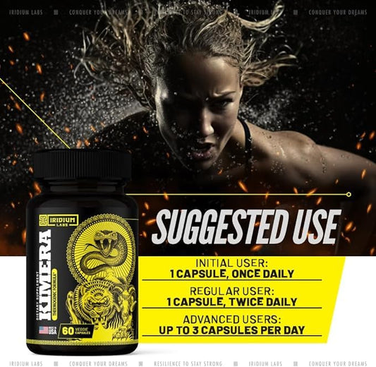 Iridium Labs Kimera Thermogenic Fat Burner - Weight Loss Supplement & Energy Booster