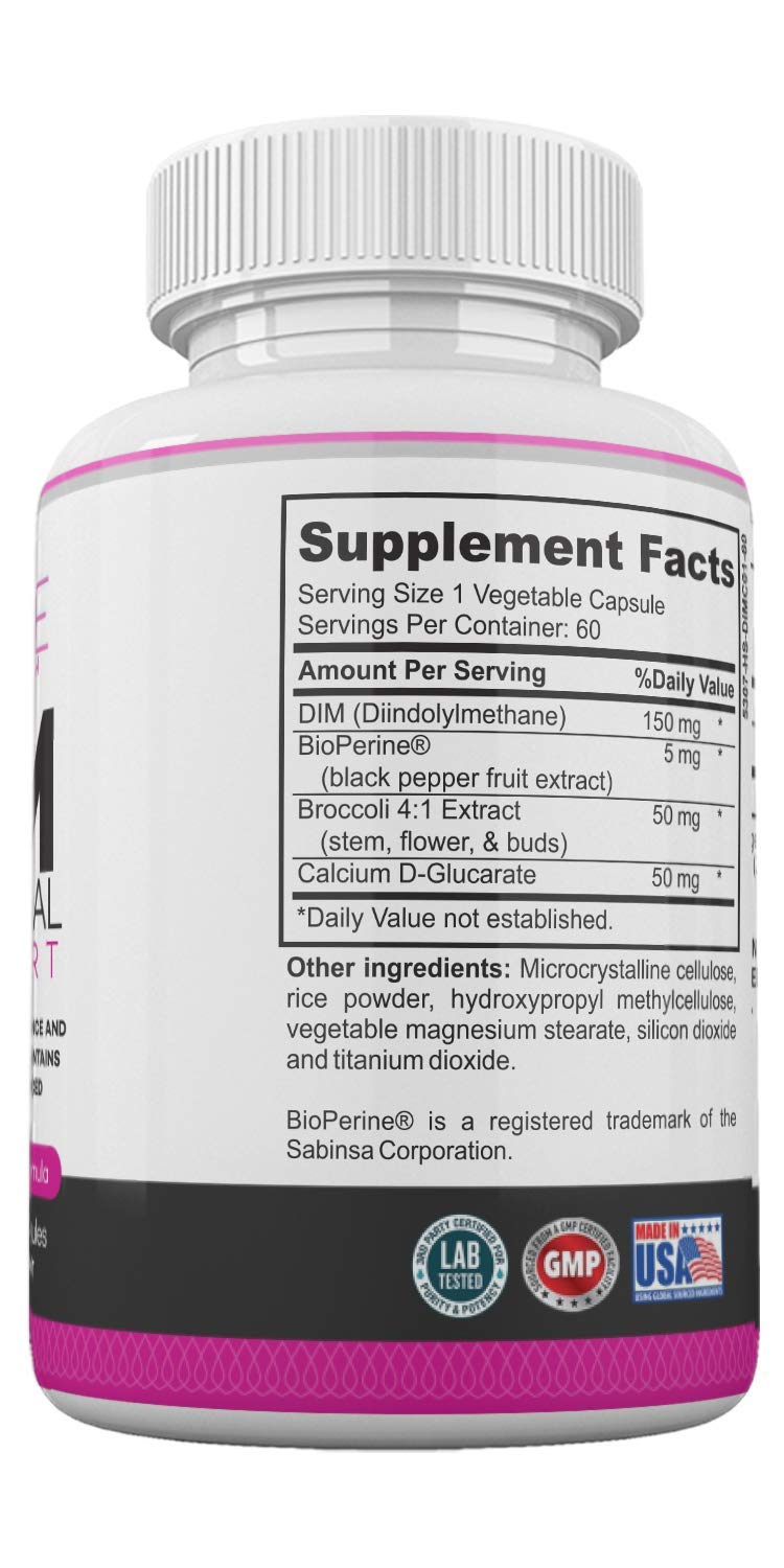 DIM Complex 150mg Hormonal Support Menopause Relief Supplement for Hot Flashes & Hormonal Acne LADYME WOMEN'S HEALTH