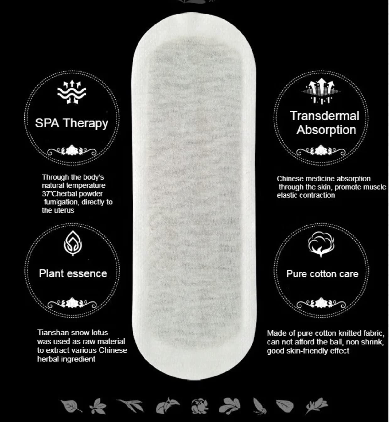 Premium Natural Organic Herbal Cotton Panty Liners for Women - Unscented, Thin, Cruelty-Free Organic Herbal Panty Liner