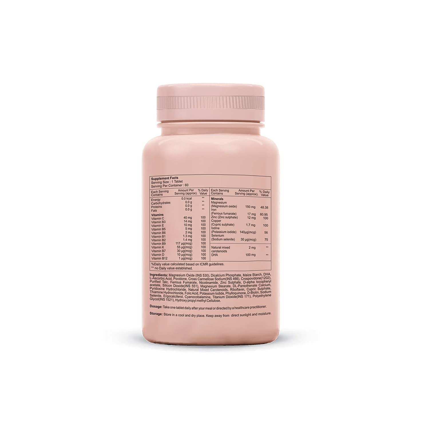 Vishopy Prenatal Supplement for Women- Multivitamin for Pregnancy with DHA- Reduces Birth Defects Vishopy